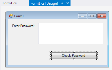 Password verification UI