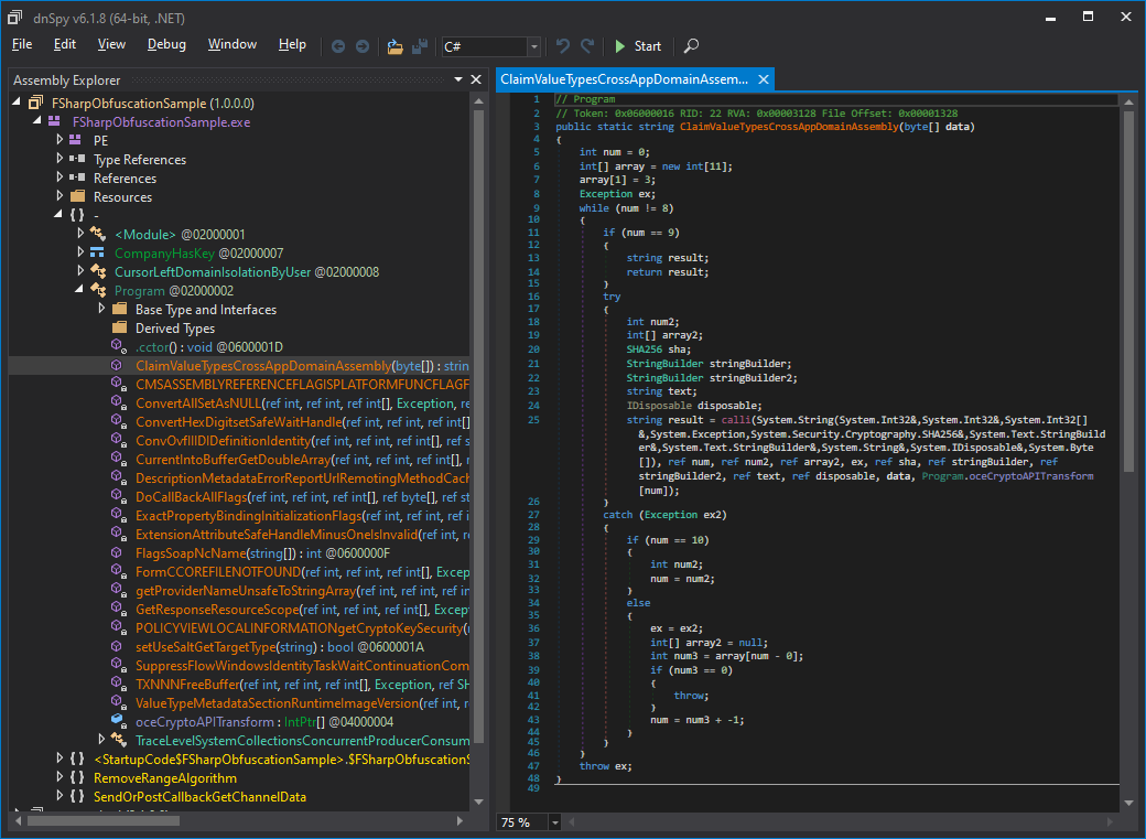 Control flow obfuscation